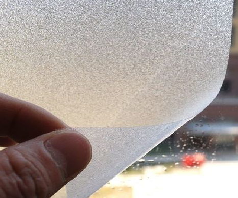 新平玻璃门外面粘广告用什么材料好？